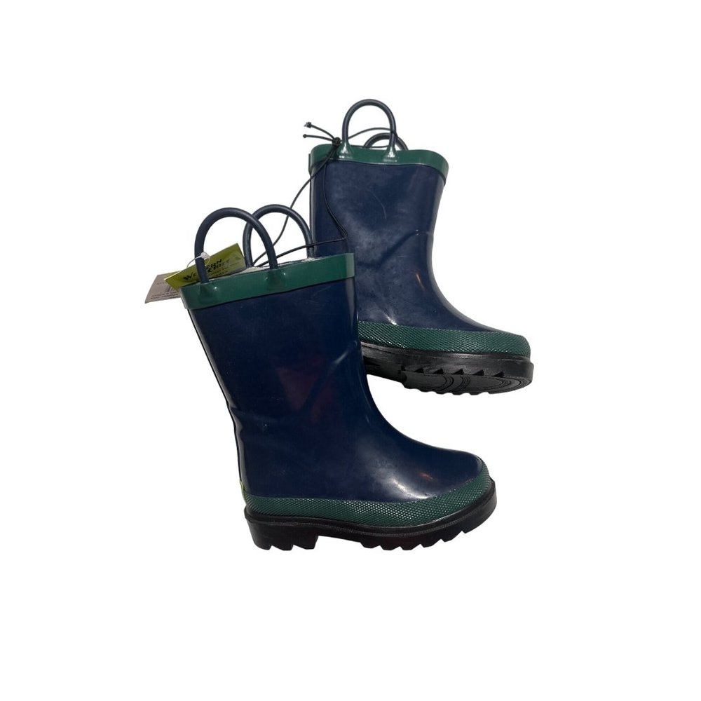 Western Chief waterproof boots kids 7/8 classic fire chief navy